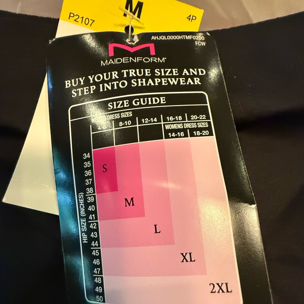 NWT Maidenform Black Shapewear size Medium - Picture 5 of 6